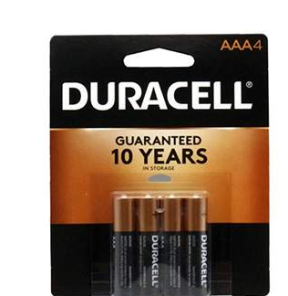 520F Baterias Duracell AAA 1/18/4 BAT.(2988)